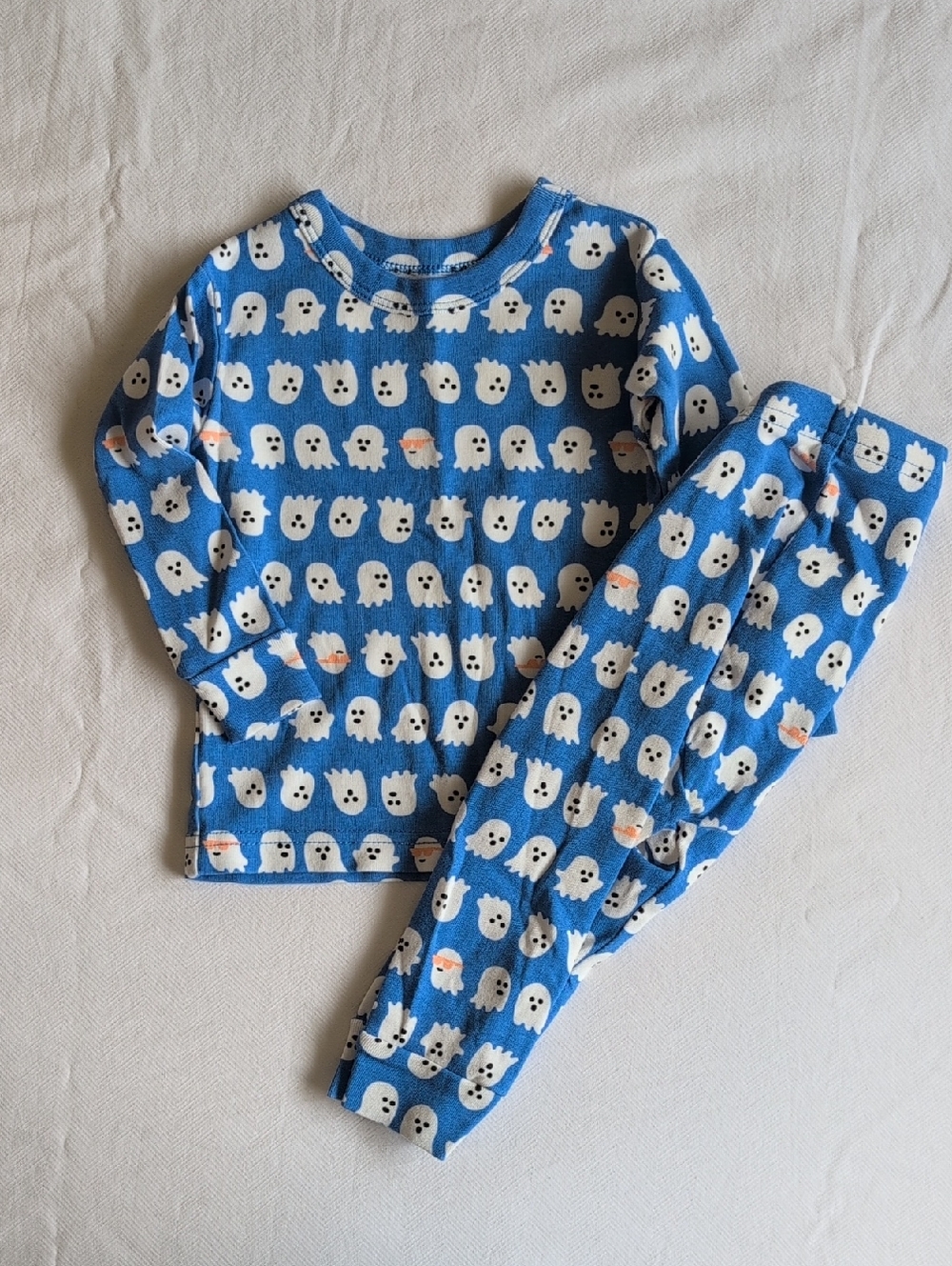 babyGap halloween ghost long sleeve & pants matching pajama set 6-12 months baby